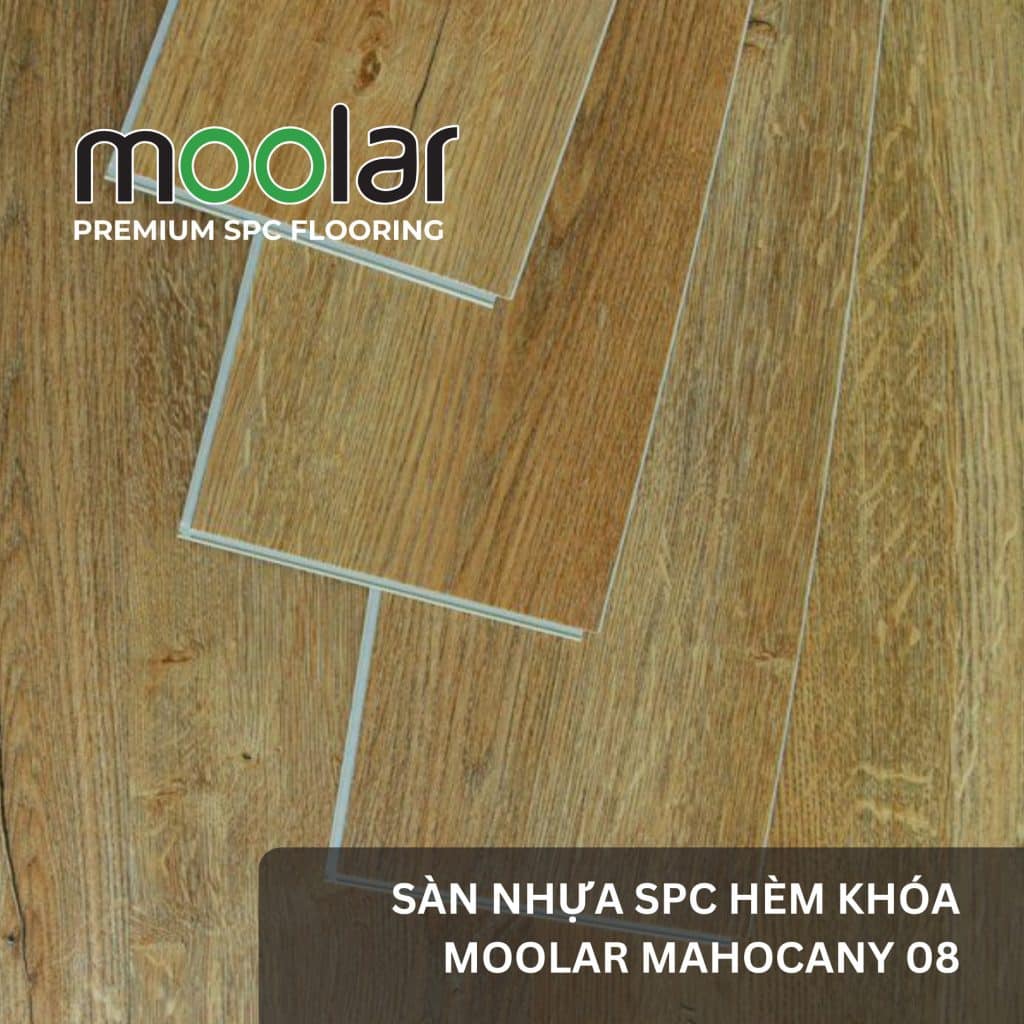 Sàn Nhựa Hèm Khóa Moolar Mahocany 08