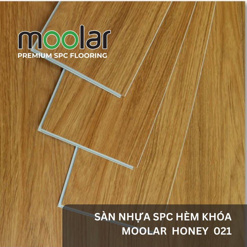 Sàn Nhựa Hèm Khóa Moolar honey 021